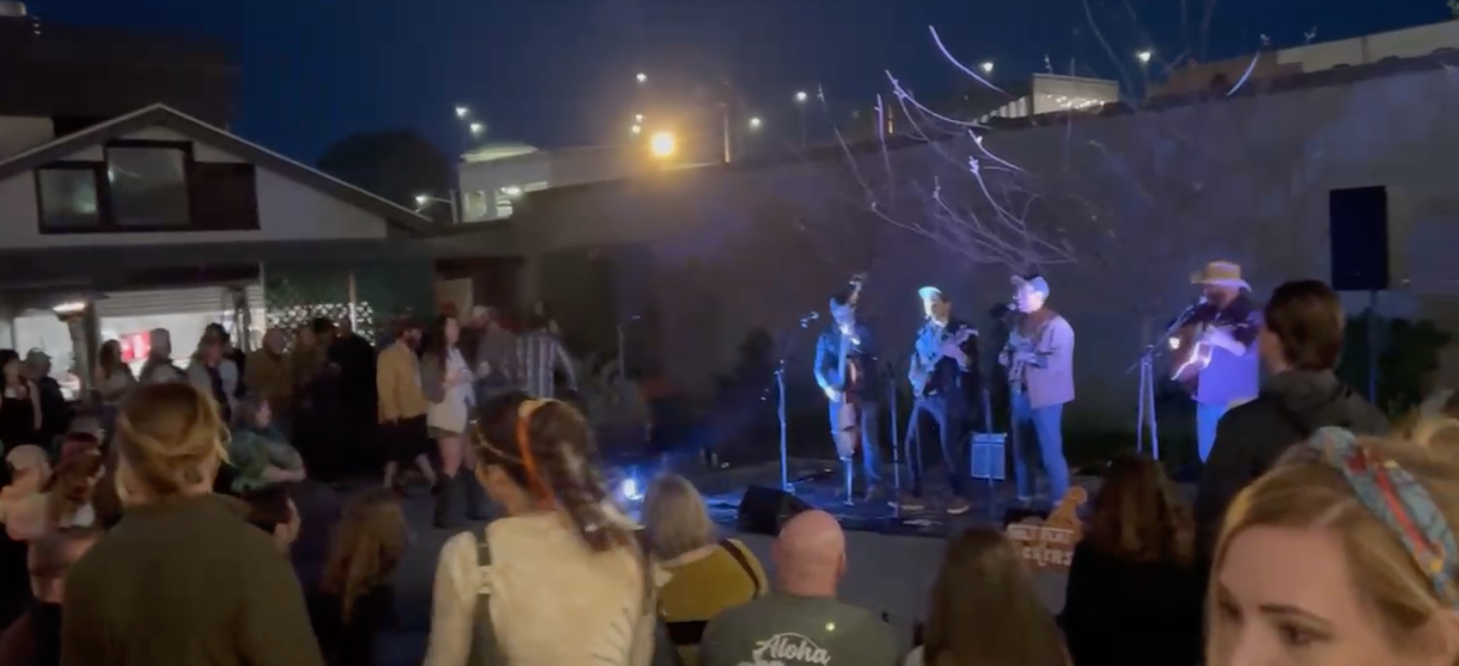 Salt Flat Pickers onstage at Savannah Bluegrass Festival